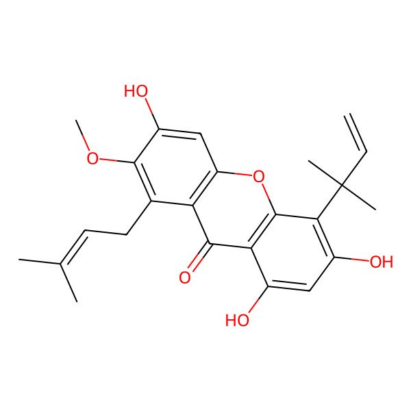 2D Structure of Cudraxanthone C