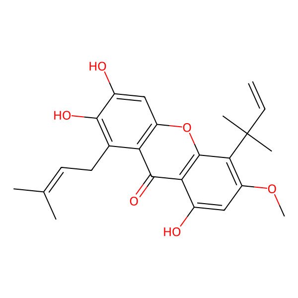 2D Structure of Cudraxanthone D