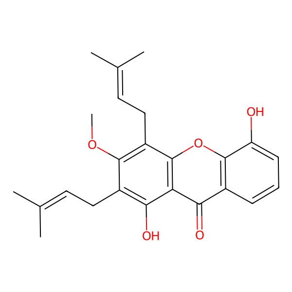 2D Structure of CudraxanthoneG