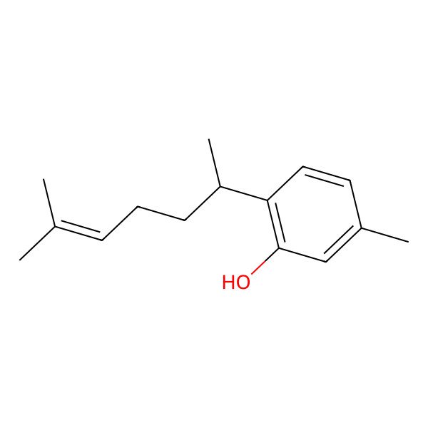 2D Structure of Curcuphenol 2D Structure of Curcuphenol