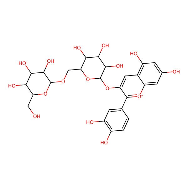 2D Structure of Cyanidin 3-gentiobioside
