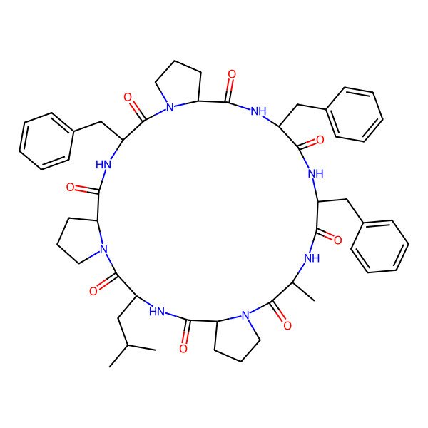 2D Structure of cyclo[DL-Ala-DL-Pro-DL-Leu-DL-Pro-DL-Phe-DL-Pro-DL-Phe-DL-Phe]