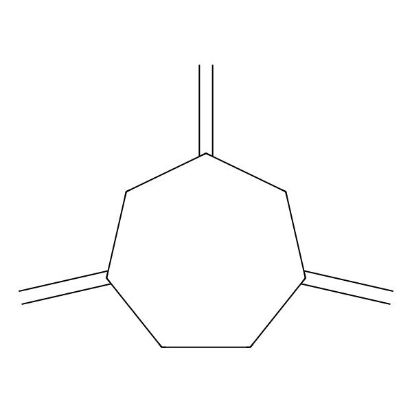 2D Structure of Cycloheptane, 1,3,5-tris(methylene)-