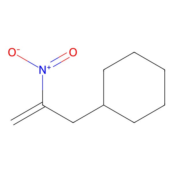 2D Structure of Cyclohexane, (2-nitro-2-propenyl)- 2D Structure of Cyclohexane, (2-nitro-2-propenyl)-
