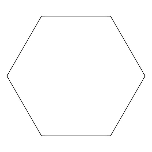 2D Structure of Cyclohexane