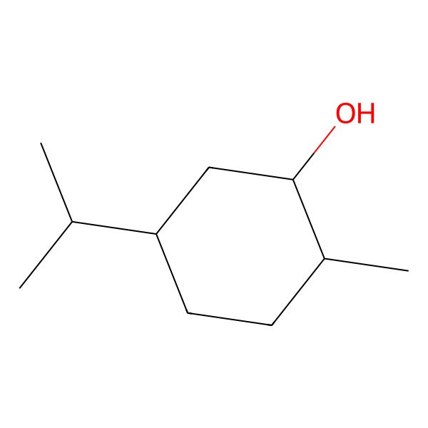 2D Structure of Cyclohexanol, 2-methyl-5-(1-methylethyl)-, (1alpha,2beta,5alpha)- 2D Structure of Cyclohexanol, 2-methyl-5-(1-methylethyl)-, (1alpha,2beta,5alpha)-