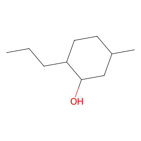 2D Structure of Cyclohexanol, 5-methyl-2-propyl, cis, cis (n-Neoisomenthol)