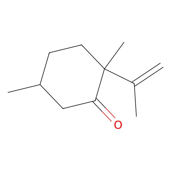 2D Structure of Cyclohexanone, 2-isopropenyl-2,5-dimethyl- 2D Structure of Cyclohexanone, 2-isopropenyl-2,5-dimethyl-