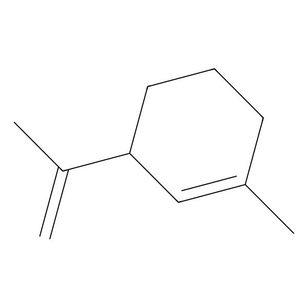 2D Structure of Cyclohexene, 1-methyl-3-(1-methylethenyl)-