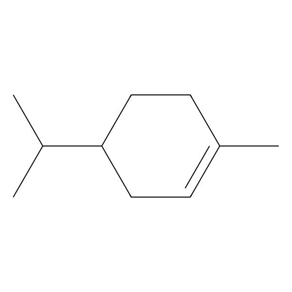 2D Structure of Cyclohexene, 1-methyl-4-(1-methylethyl)-