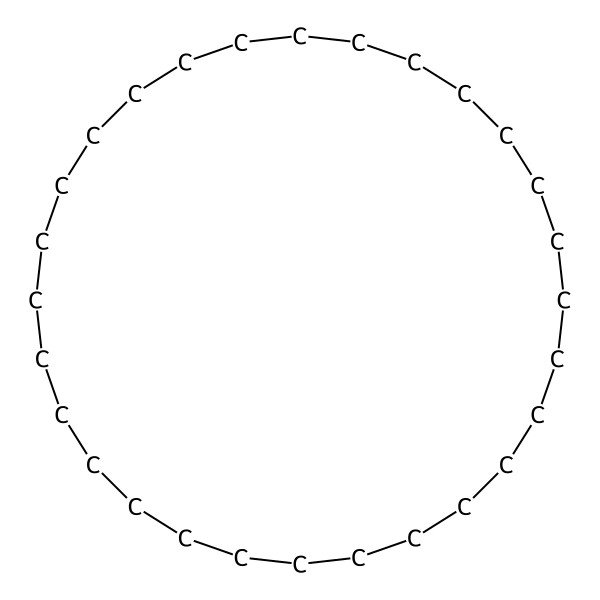 2D Structure of Cyclooctacosane