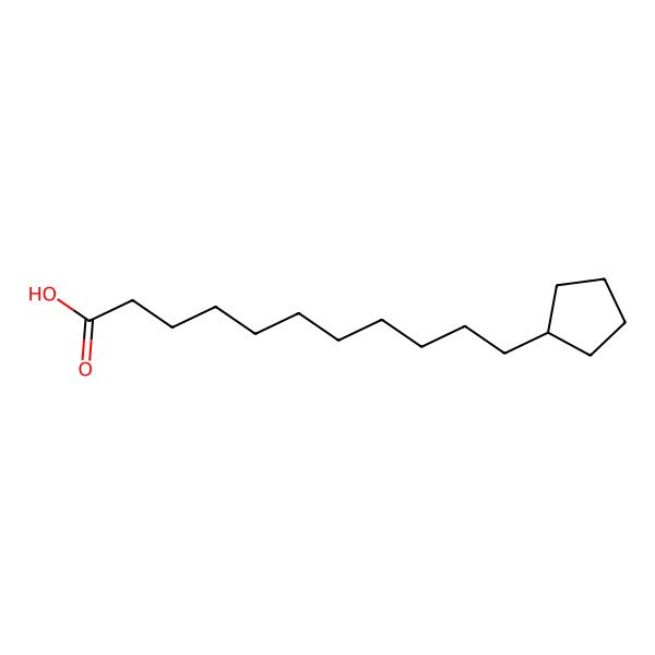 2D Structure of Cyclopentaneundecanoic acid 2D Structure of Cyclopentaneundecanoic acid