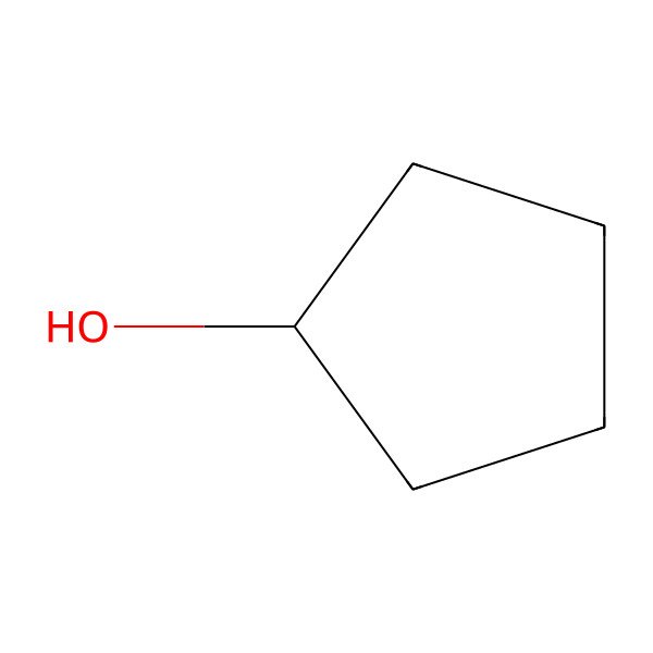 2D Structure of Cyclopentanol