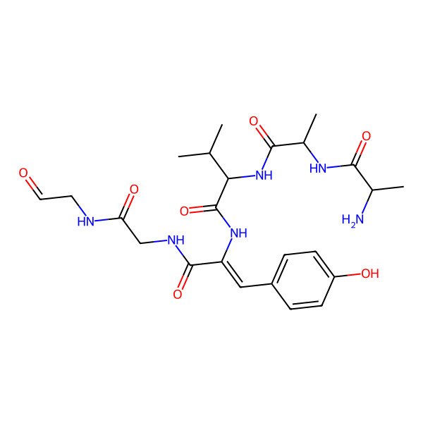 2D Structure of Cyclo(tyrosyl-glycyl-glycyl-alanyl-alanyl-valyl)