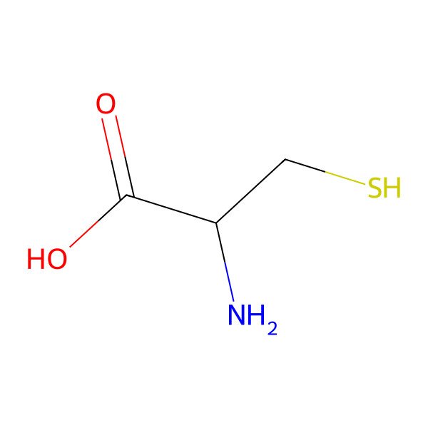 2D Structure of Cysteine