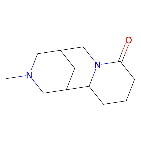 2D Structure of Cytisine, tetrahydro-12-methyl-