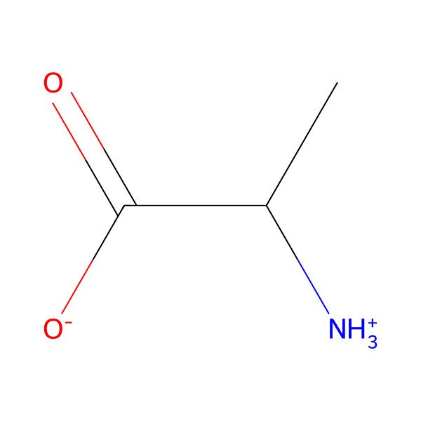 2D Structure of (2R)-2-azaniumylpropanoate