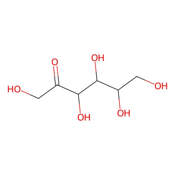 2D Structure of D-(-)-Fructose