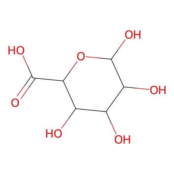 2D Structure of D-Glucuronic Acid