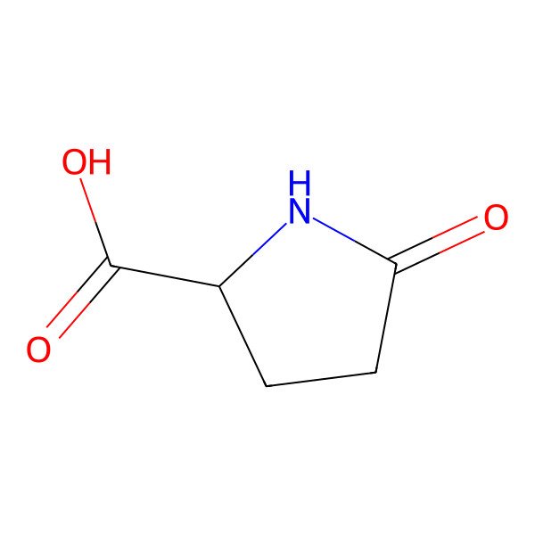 2D Structure of D-Pyroglutamic acid