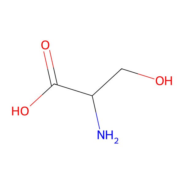 2D Structure of D-serine