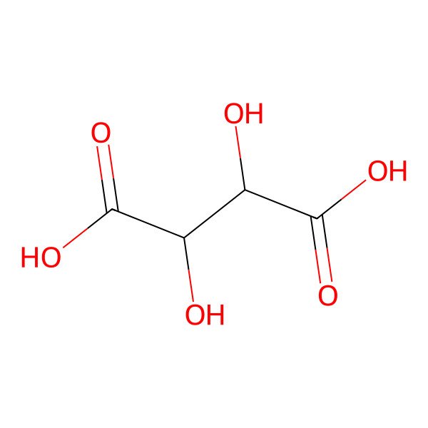 2D Structure of d-Tartaric acid