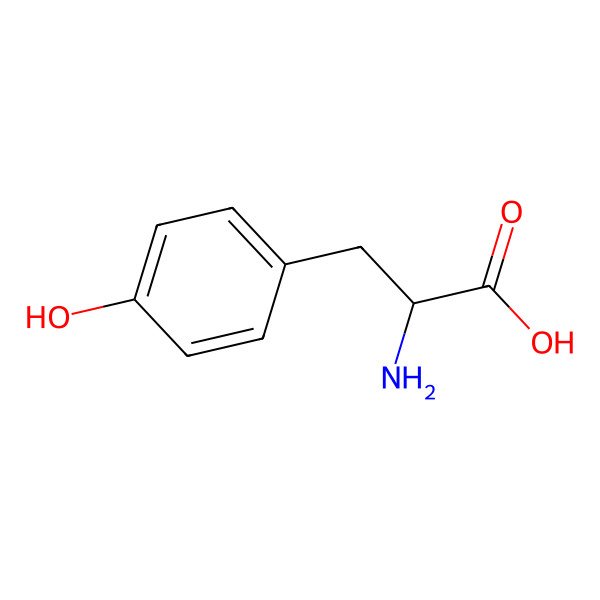 2D Structure of D-Tyrosine
