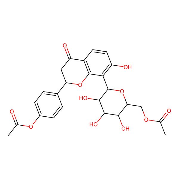 2D Structure of 4',6''-Diacetyl puerarin