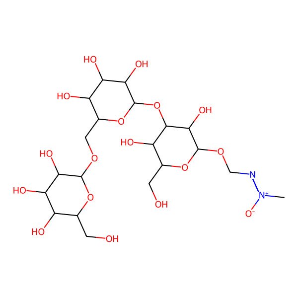 2D Structure of [(2S,3R,4S,5R,6R)-3,5-dihydroxy-6-(hydroxymethyl)-4-[(2S,3R,4R,5R,6R)-3,4,5-trihydroxy-6-[[(2R,3R,4R,5S,6R)-3,4,5-trihydroxy-6-(hydroxymethyl)oxan-2-yl]oxymethyl]oxan-2-yl]oxyoxan-2-yl]oxymethylimino-methyl-oxidoazanium