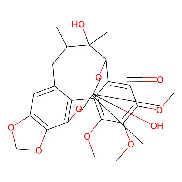 2D Structure of (11R,12S,24S,25S)-12,25-dihydroxy-18,19,20-trimethoxy-11,12,24,25-tetramethyl-4,6,9,14-tetraoxapentacyclo[13.7.3.03,7.08,22.016,21]pentacosa-1,3(7),8(22),16,18,20-hexaen-13-one
