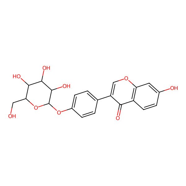 2D Structure of Daidzein-4'-glucoside