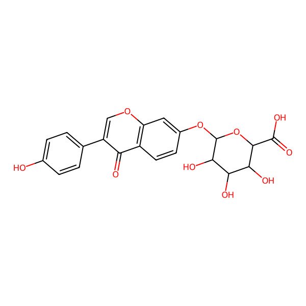 2D Structure of Daidzein 7-O-glucuronide