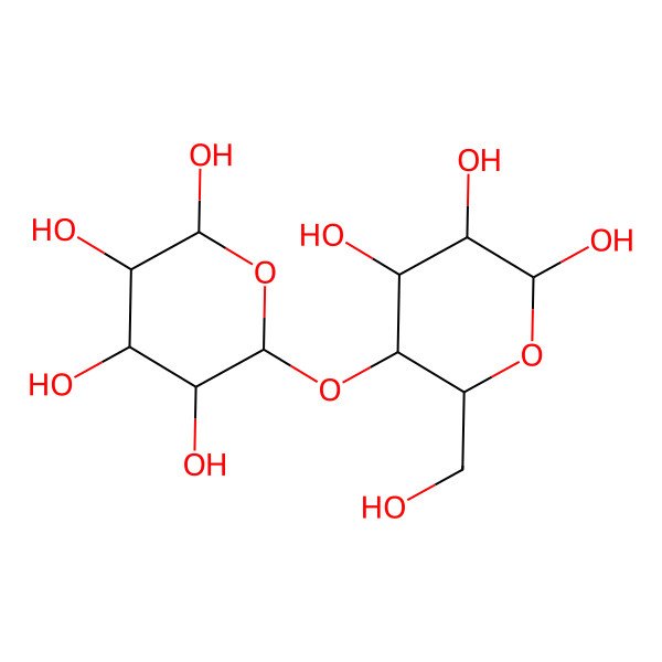 2D Structure of (2S,3S,4S,5R,6R)-6-[(2R,3S,4S,5R,6R)-4,5,6-trihydroxy-2-(hydroxymethyl)oxan-3-yl]oxyoxane-2,3,4,5-tetrol