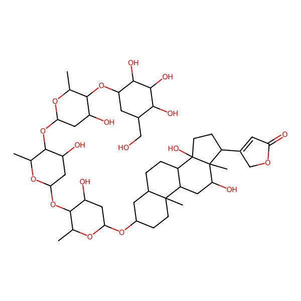 2D Structure of Deacetyl Lanatoside C