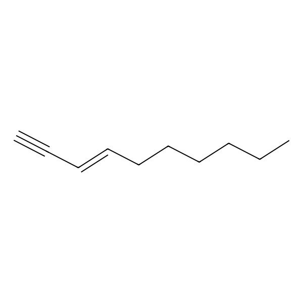 2D Structure of Dec-3-en-1-yne