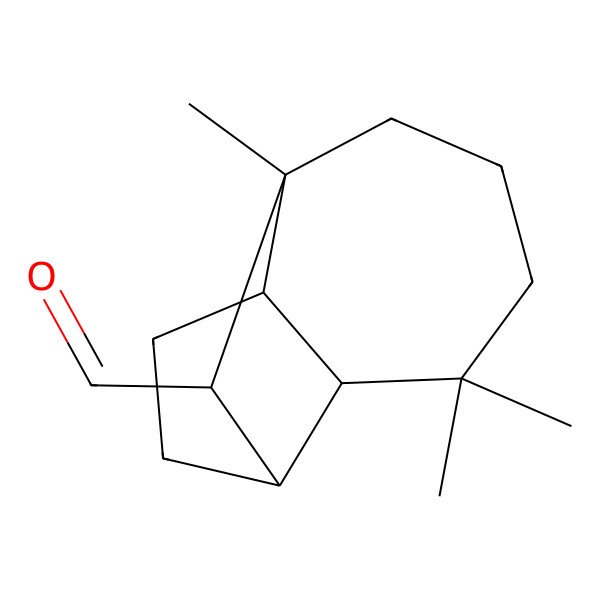 2D Structure of Decahydro-4,8,8-trimethyl-1,4-methanoazulene-9-carboxaldehyde