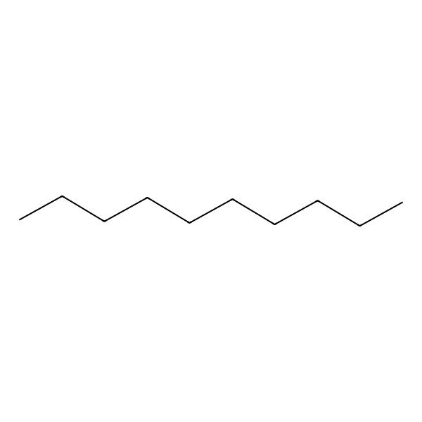 2D Structure of Decane