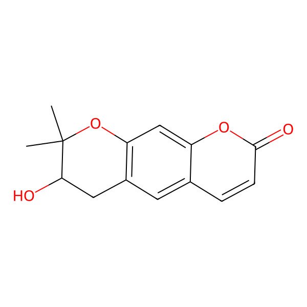 2D Structure of Decursinol, (-)- 2D Structure of Decursinol, (-)-