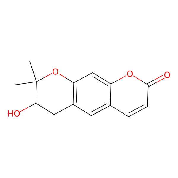 2D Structure of Decursinol, (-)-