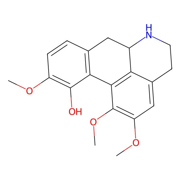 2D Structure of 4,15,16-Trimethoxy-10-azatetracyclo[7.7.1.0^{2,7}.0^{13,17}]heptadeca-1(16),2,4,6,13(17),14-hexaen-3-ol