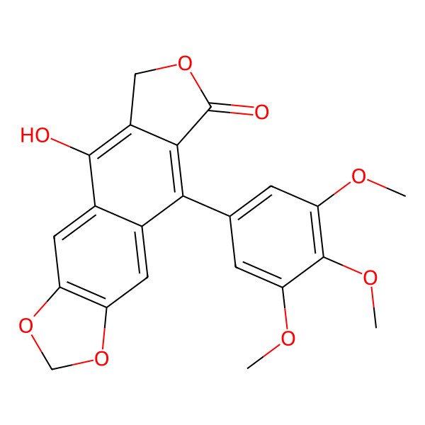 2D Structure of Tetradehydropodophyllotoxin