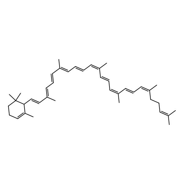 2D Structure of delta-Carotene