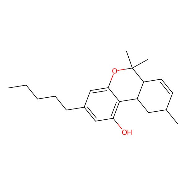 2D Structure of delta5-Tetrahydrocannabinol, (1S,3R,4R)-