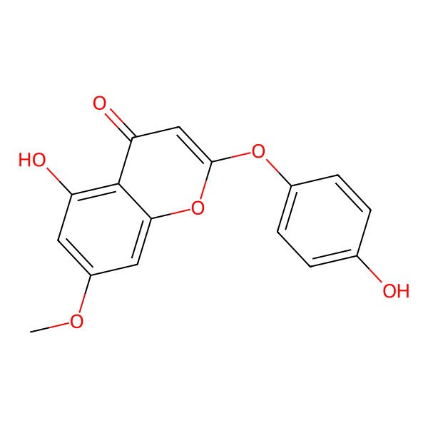 2D Structure of Demethoxy-7-O-methylcapillarisin