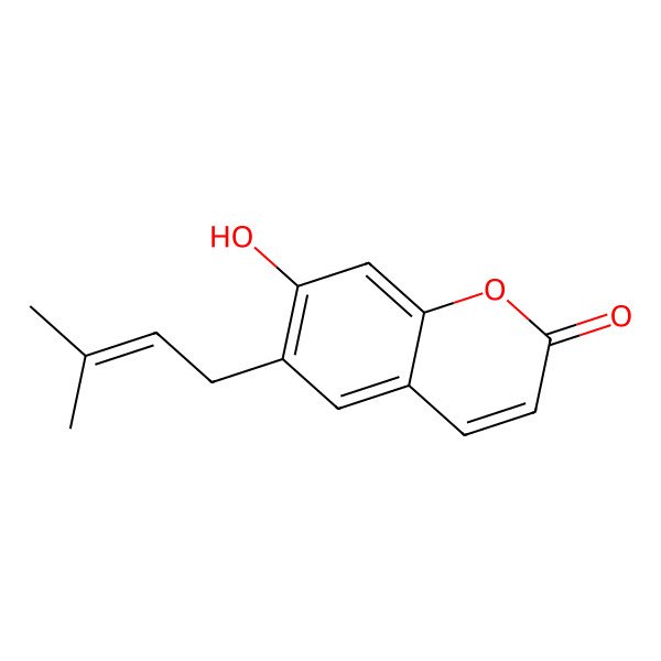2D Structure of Demethylsuberosin