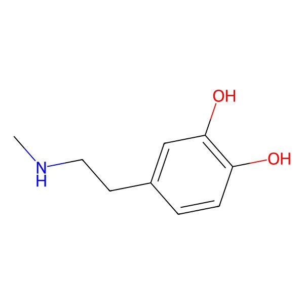 2D Structure of Deoxyepinephrine