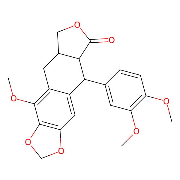 2D Structure of Desmethoxy-beta-peltatin A methyl ether