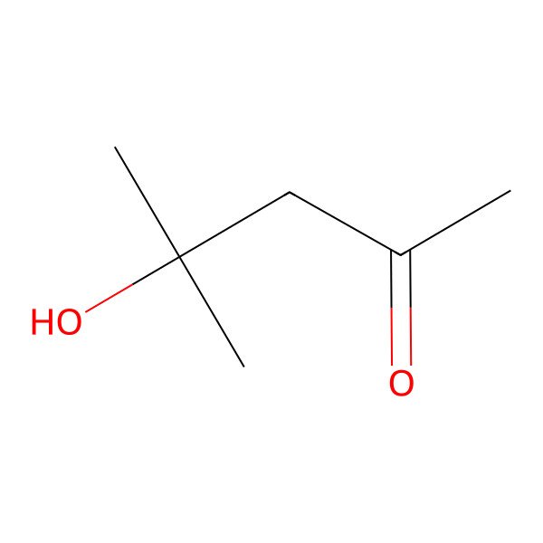 2D Structure of Diacetone Alcohol