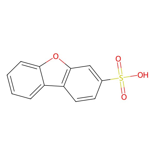 2D Structure of Dibenzo[b,d]furan-3-sulfonic acid