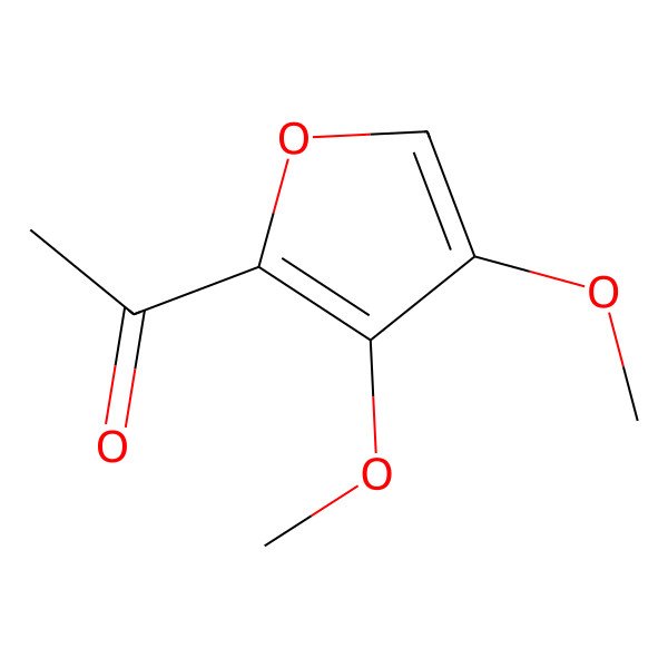 2D Structure of 1-(3,4-Dimethoxyfuran-2-yl)ethanone
